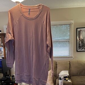 Elegant Mauve Long Sleeve Tunic